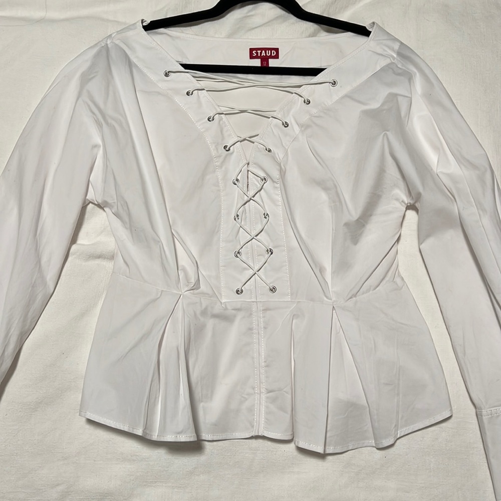 Poplin Tie Up Blouse
